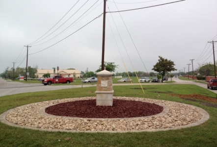 City of Rowlett used Rainbow River Rock on several areas all around town.
