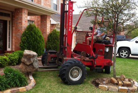 We can place boulders at your home if needed.