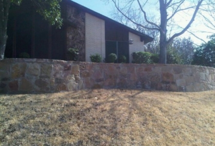 Milsap Builders retaining wall.