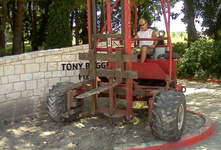 Setting boulders at the Rockwall YMCA.