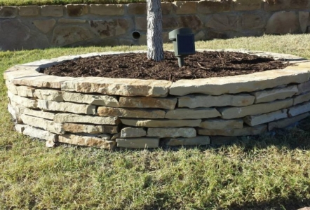 Oklahoma Flagstone used as edging.