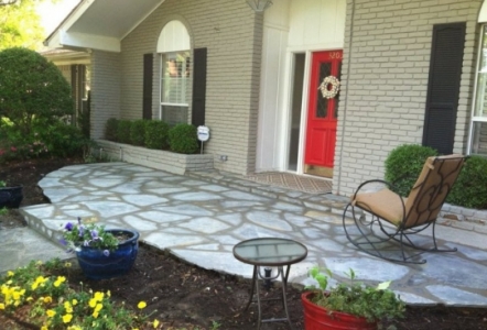 Silvermist flagstone patio