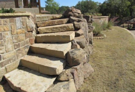 Oklahoma Slabs used as a staircase.