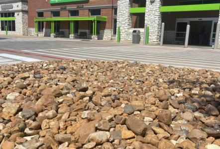 Cherokee River Rock outside of the Rockwall Neighborhood Walmart