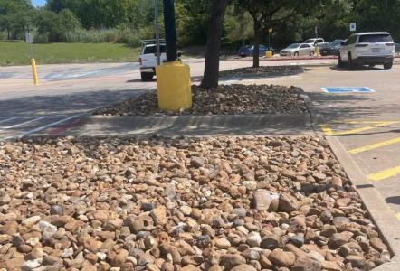 Cherokee River Rock outside of the Rockwall Neighborhood Walmart