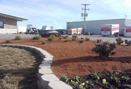 Decomposed Granite used instead of mulch.