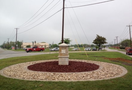 The City of Rowlett spiced up the city with some Rainbow River Rock.