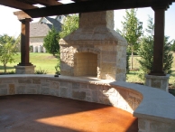 Lueders Fireplace area