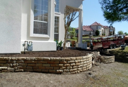 Oklahoma Ledge for bed borders.