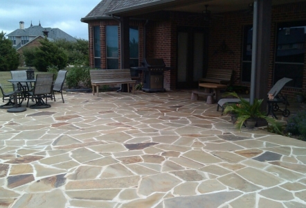 Oklahoma Flagstone patio.