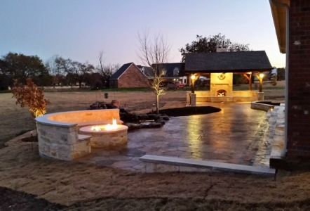 An elegant outdoor living area.