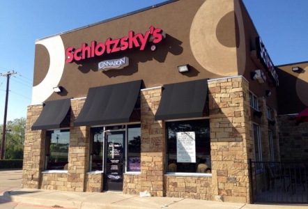 Oklahoma Chopped Dry Stacked at Schlotzky's in Rockwall.