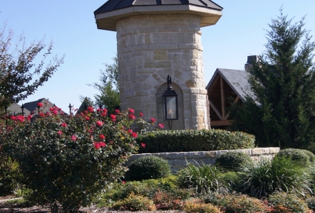 Chopped Lueders on the entryways at Stoneleigh subdivision.